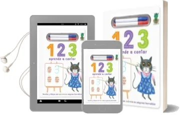 Descargar AudioLibro 1, 2, 3 Aprende a Contar (Incluye 2 Rotuladores Borrables) de Varios Autores año 2016